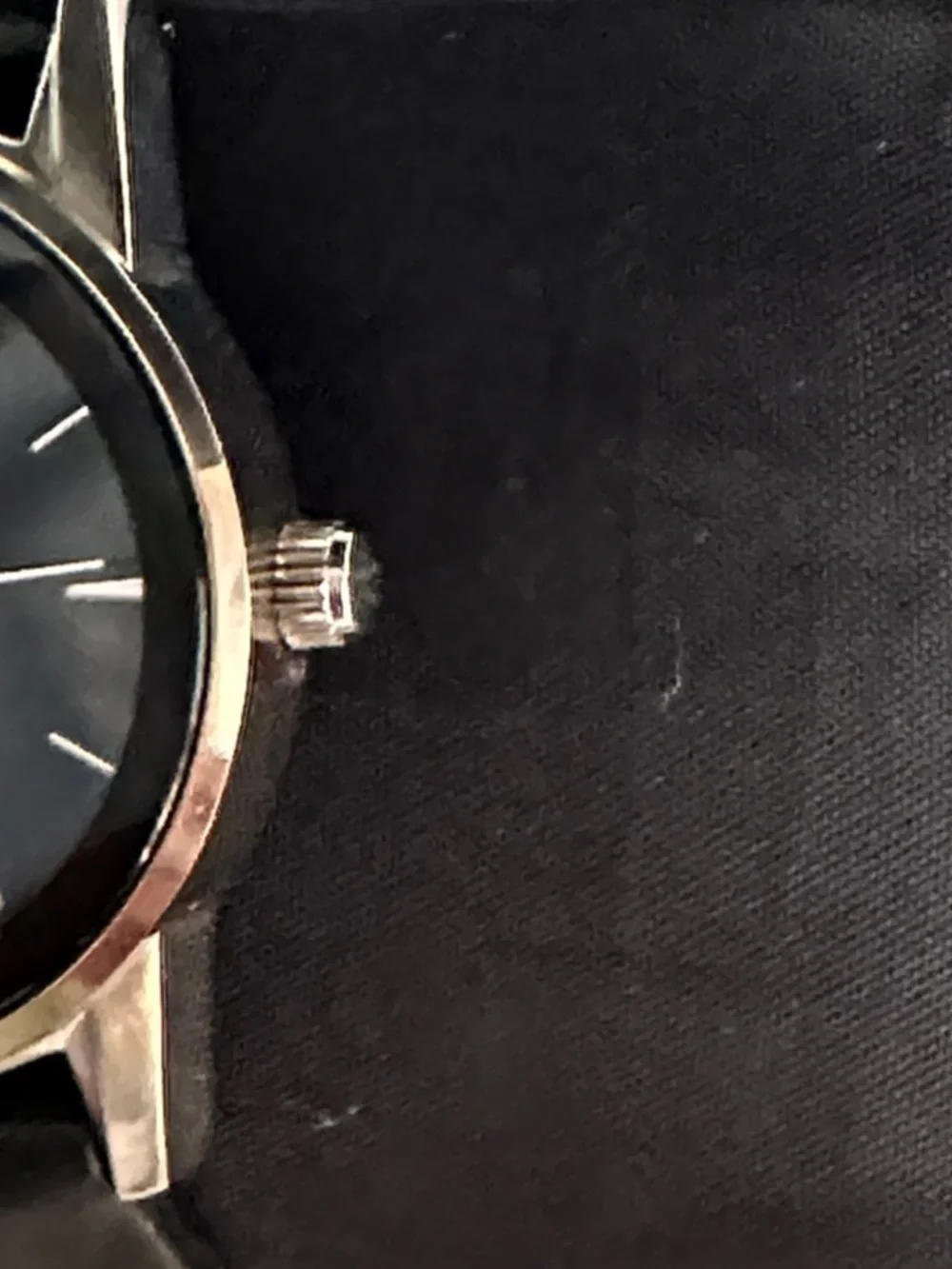 Bulova Black Dial and Black Leather Strap Women's Watch